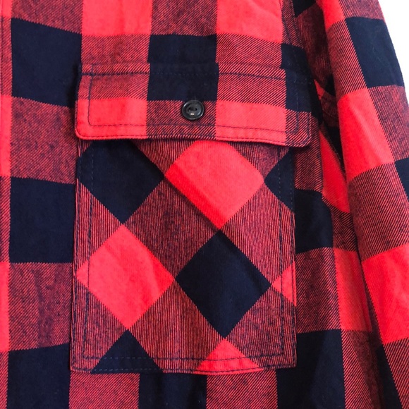 J.Crew black and red plaid shacket shirt-jacket wool blend- NWOT Sz S - Picture 2 of 7